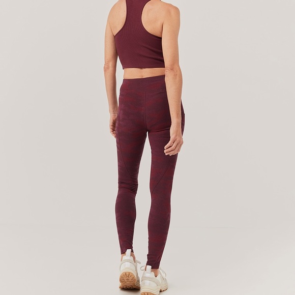 🆕 Pact Organic Cotton Go-To Pocket Leggings in Raisin Camo Size Small - Picture 7 of 14